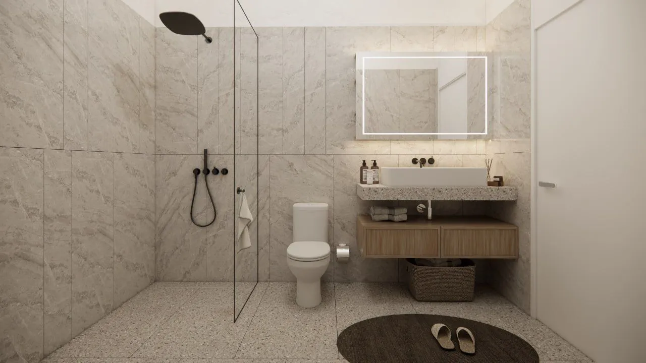 White Residence, апартамент — рендер интерьера 1