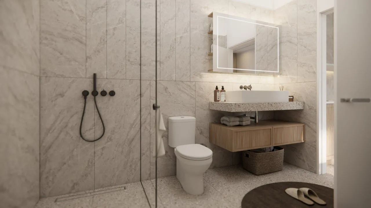 White Residence, апартамент — рендер интерьера 2