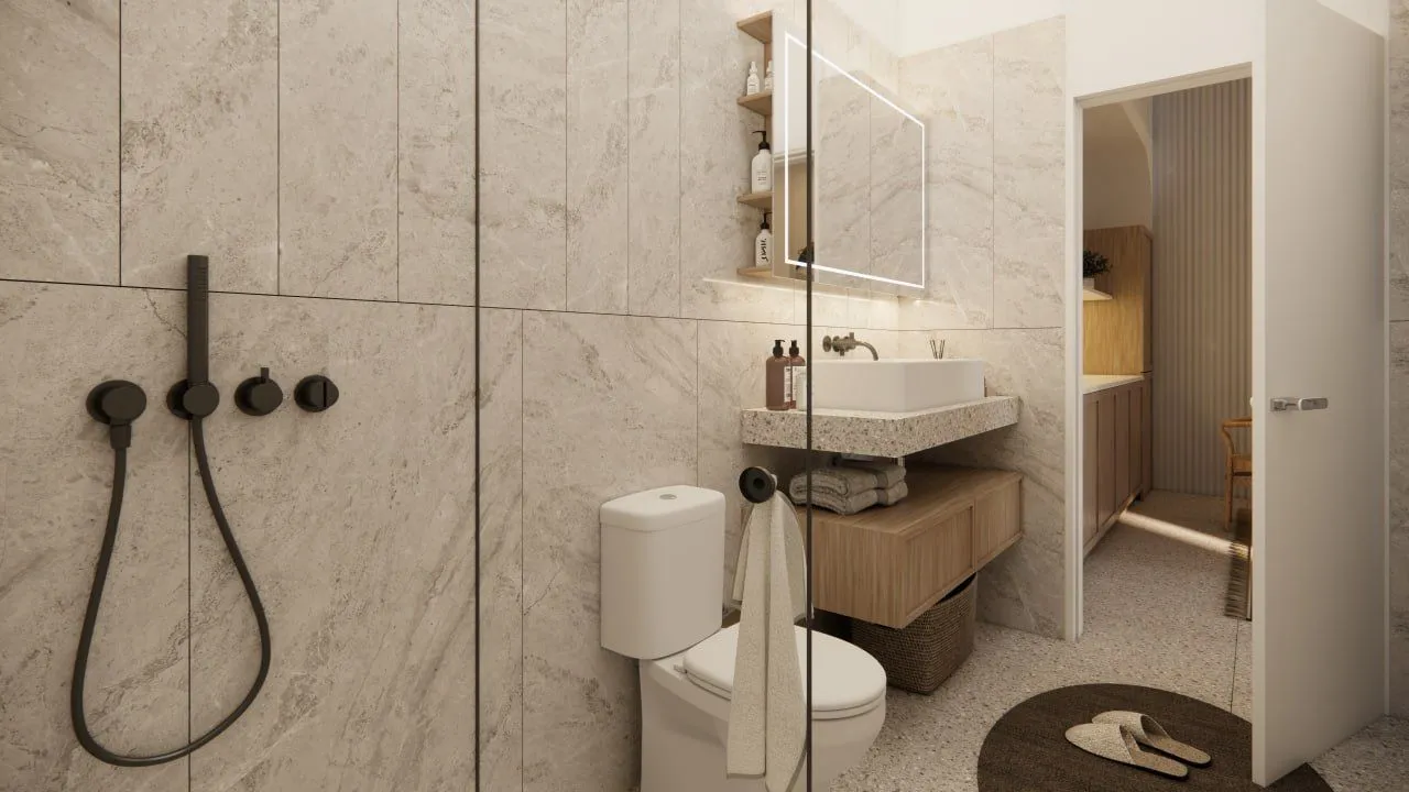 White Residence, апартамент — рендер интерьера 3