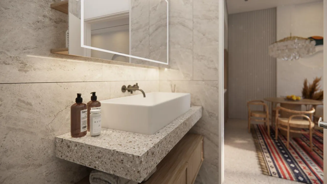 White Residence, апартамент — рендер интерьера 5