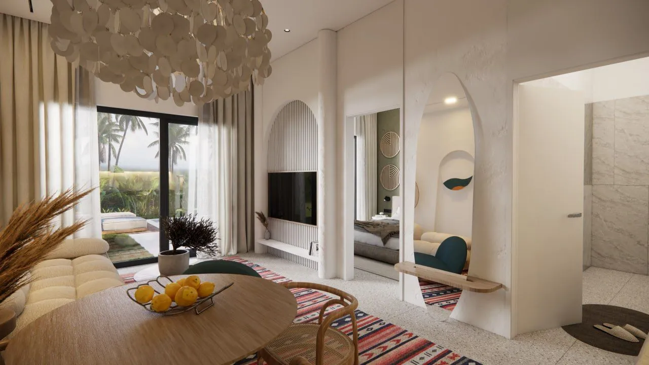 White Residence, апартамент — рендер интерьера 19