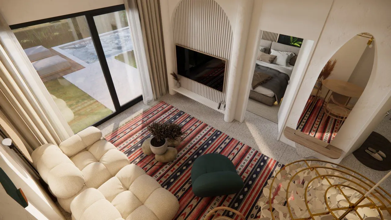 White Residence, апартамент — рендер интерьера 20
