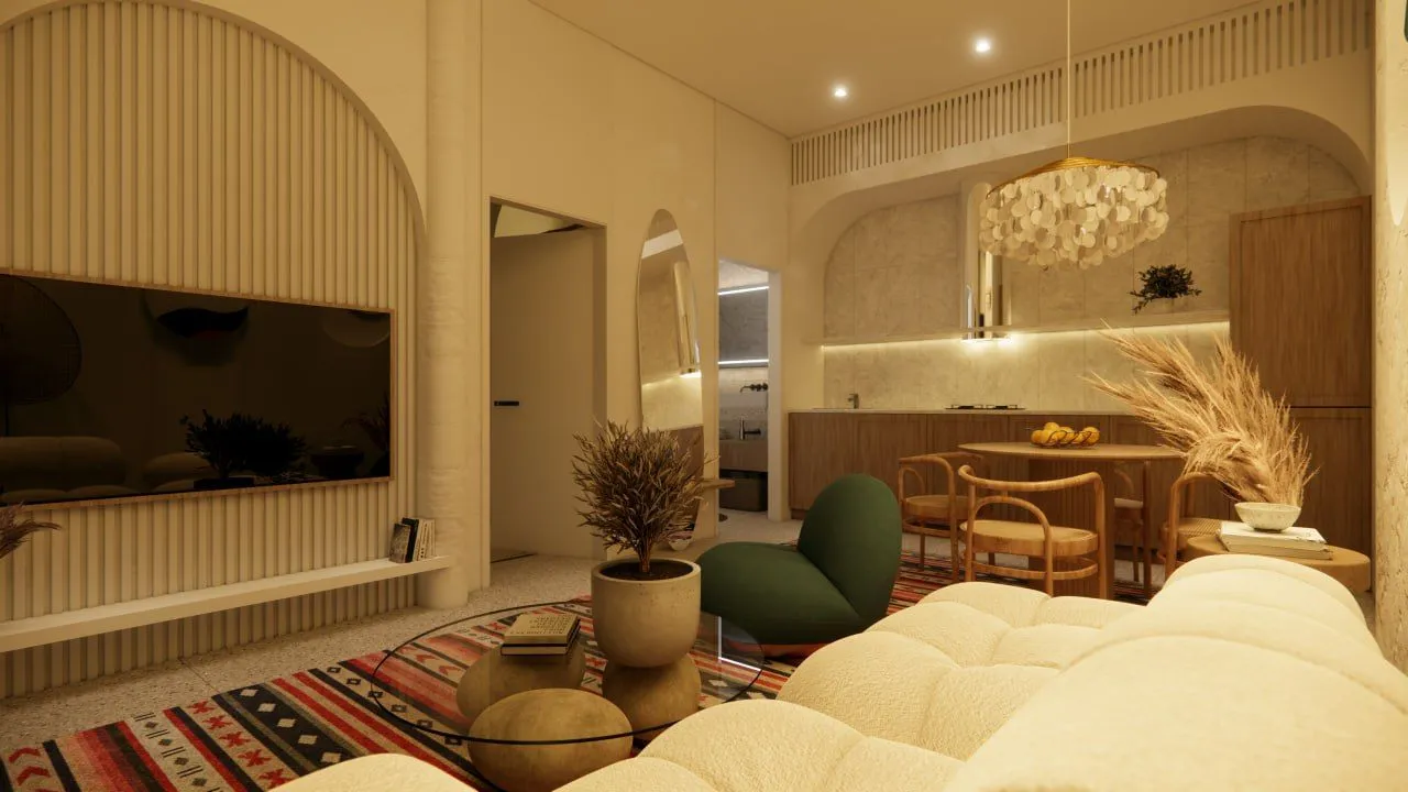 White Residence, апартамент — рендер интерьера 23